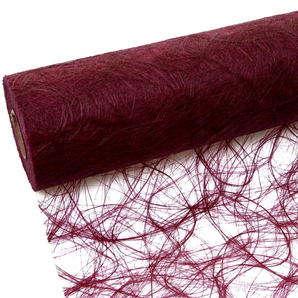 Deko AS GmbHTable Runner, Polyester, Bordeaux, 25 m x 30 cm