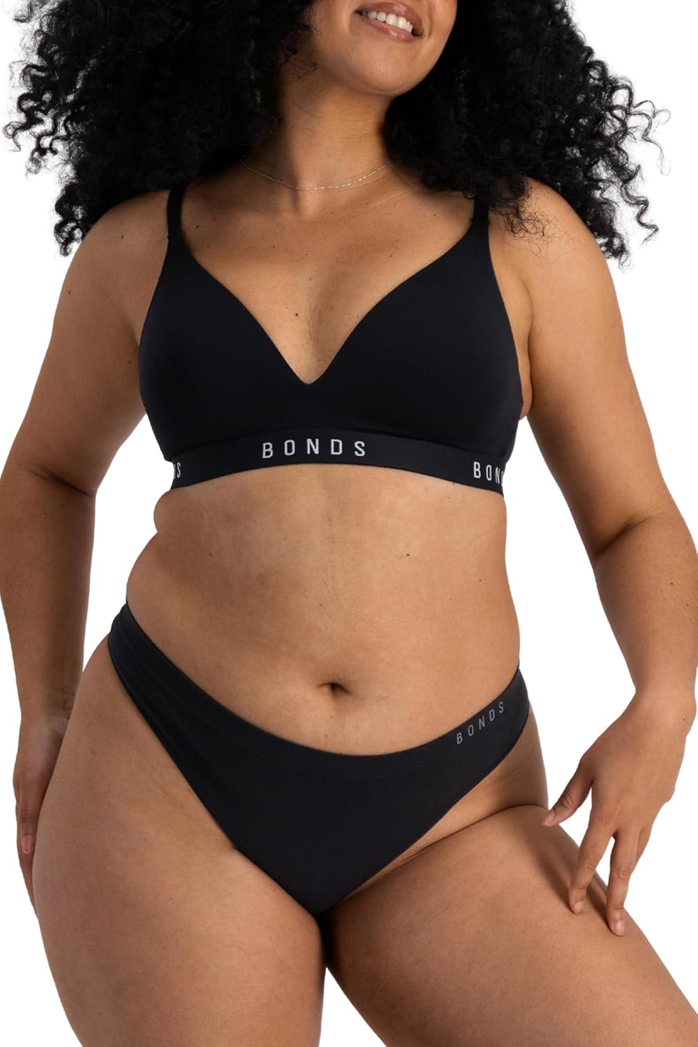 Bonds womens Seamless Invisi Thong With Mid Rise Fit in Cotton-rich Blend for Women, 3-pack - Image 2