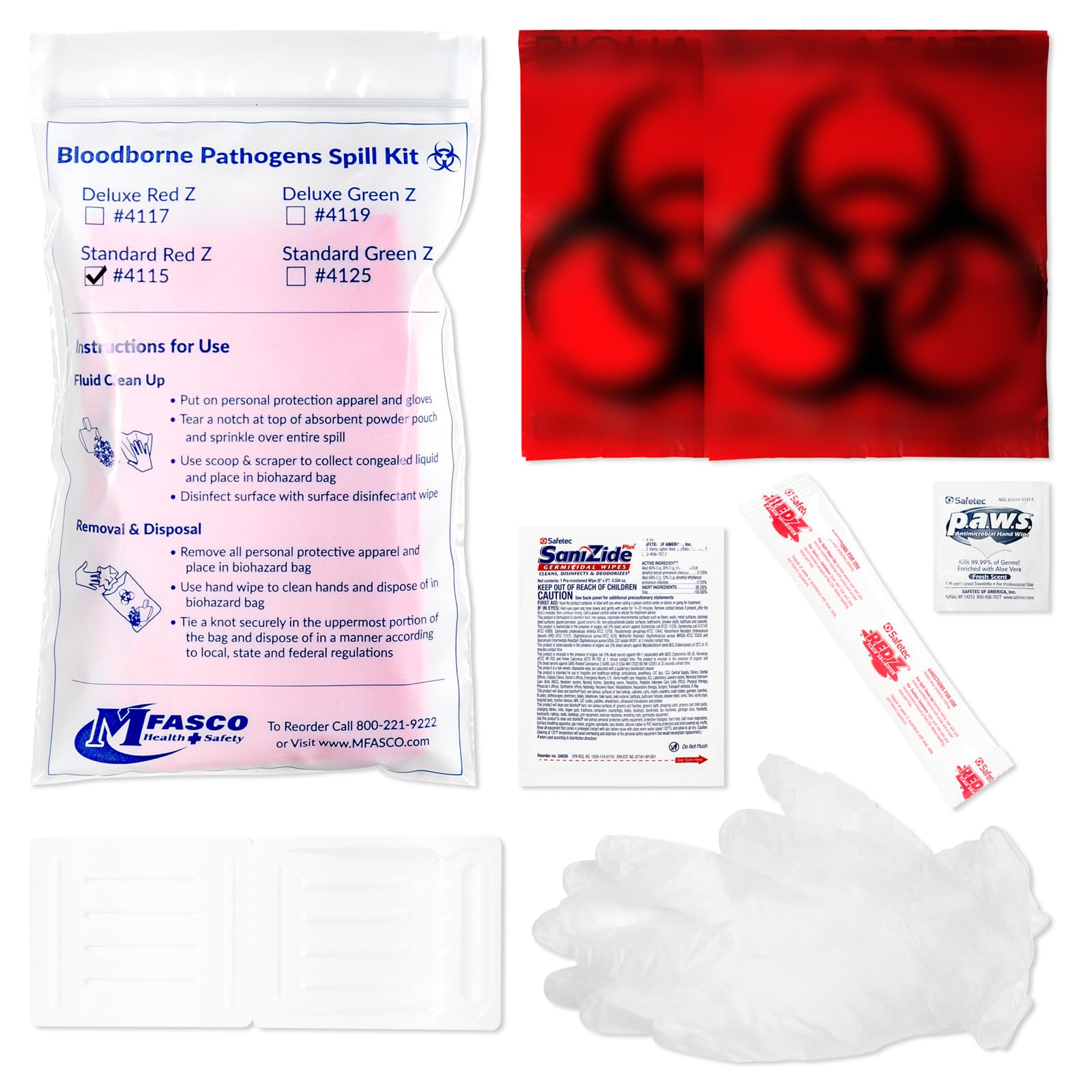 Amazon.com: MFASCO Vomit & Bodily Fluid Clean Up Kit - Blood Spill