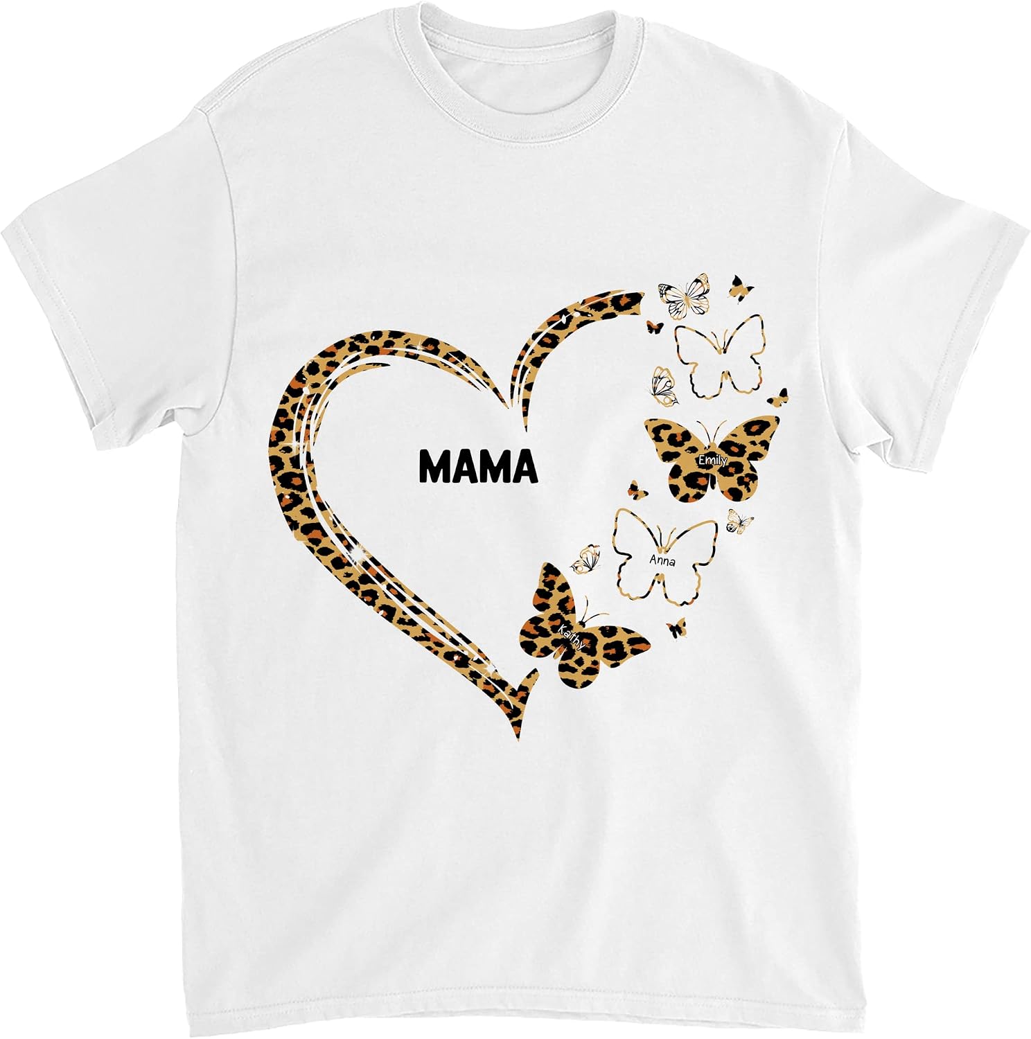 Gossby Personalized Custom Shirt - Mama Grandma Shirt Customized, Cute Shirt,Personalized Grandma with Kids Names
