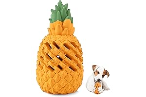 Beewarm X-Small Pineapple Dog Chew Toys for Power Chewers, Indestructible Interactive Dog...