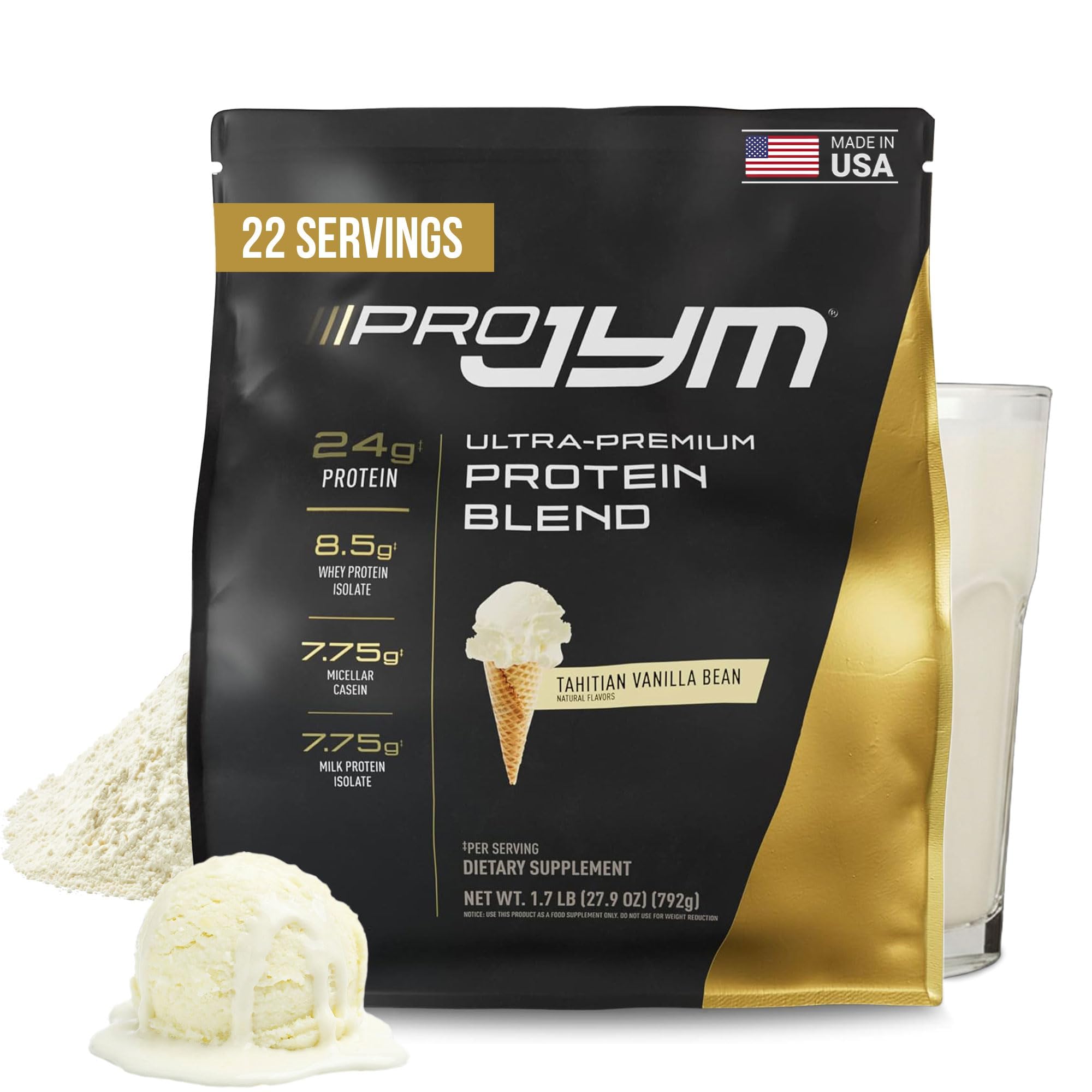 JYM Chocolate Mousse Whey & Casein Protein Powder - 1.9 lb, 22 Servings — Amazon image 17