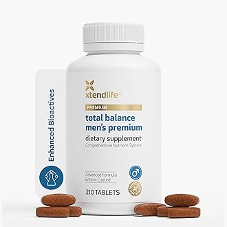 Xtendlife Total Balance Men’s Premium Multivitamin for Immune, Heart, Digestive & Cellular Health - Extra Strength Daily Support - 90+ Nutrients & Minerals - 30 Day Supply