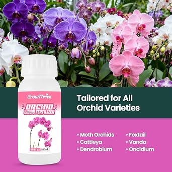 Orchid Liquid Fertilizer Organic Slow Release Liquid Plant Food, 10 oz