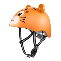 HUDORA Casco per bambini Tiggy– Casco comodo XS – con adorabile motivo tigre