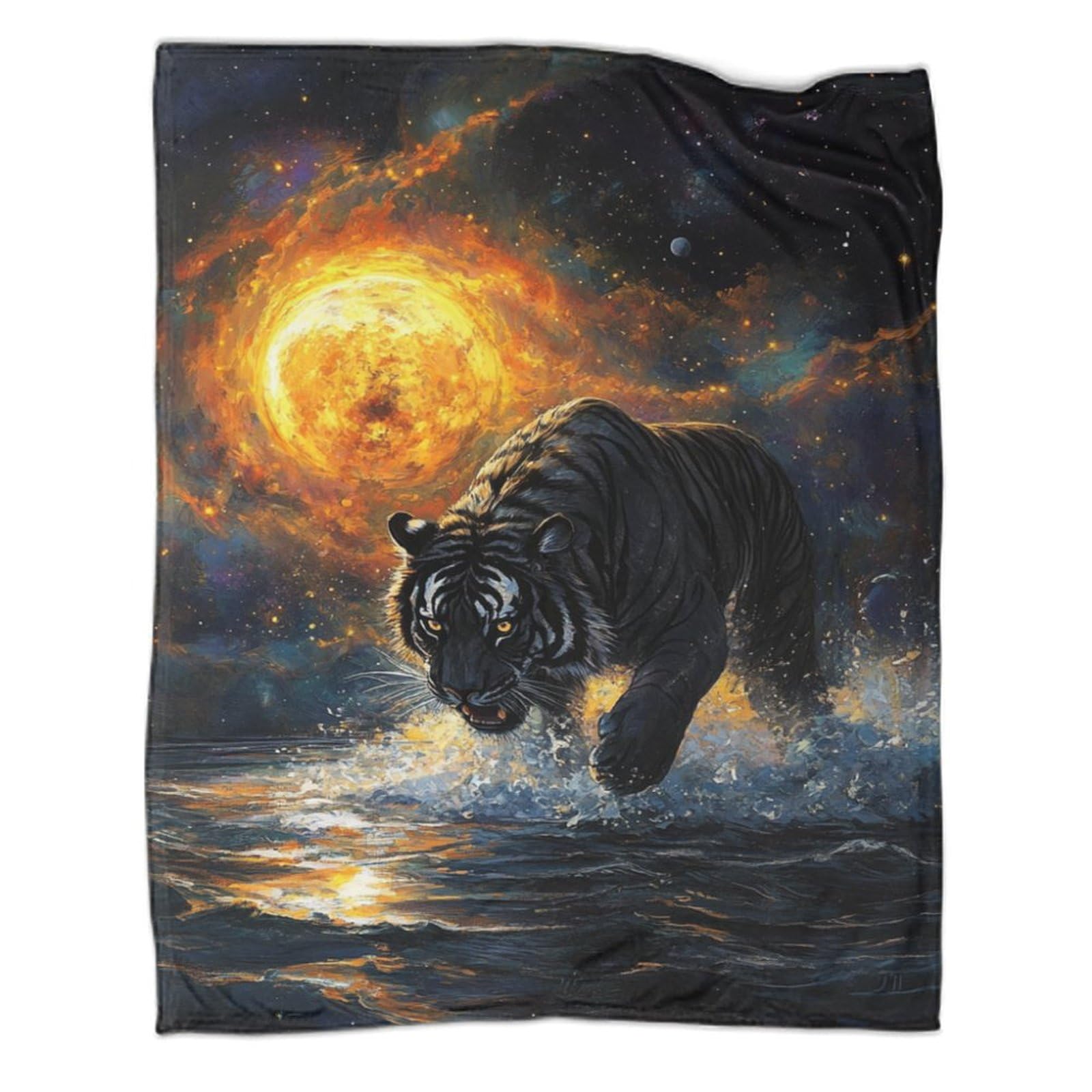 Couverture tigre chaude jeté de lit adulte voyage et salon