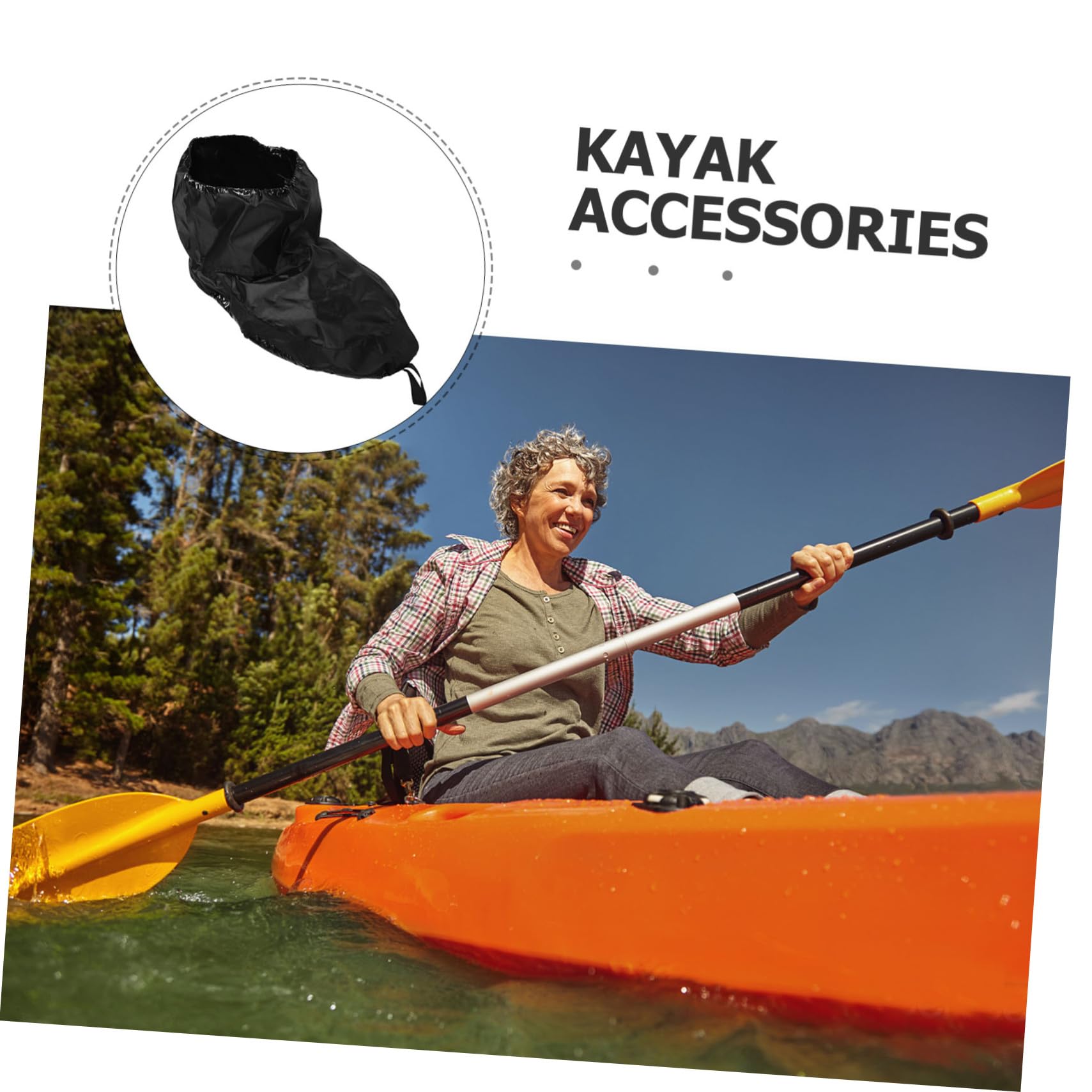 Kajak-spritzdecke Verstellbarer Sitzbezug Aus Nylon Für Kanu Spritzschutz Für Wassersport Abdeckung Für Kajaks Für Touren Und Manöver