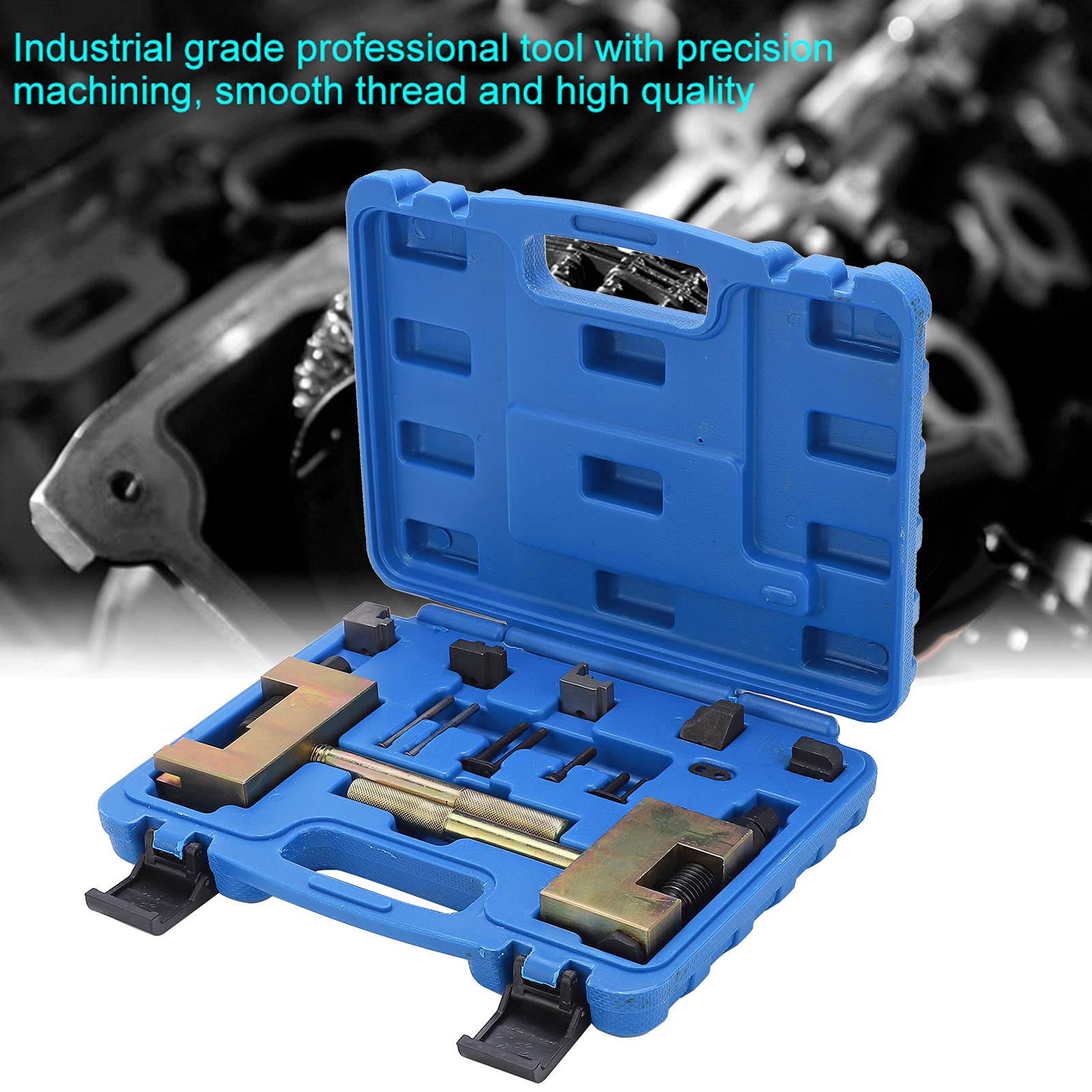lyrlody Kit de Herramientas de Remachado de Cadena de Distribución, Grado Industrial, Mecanizado de Precisión
