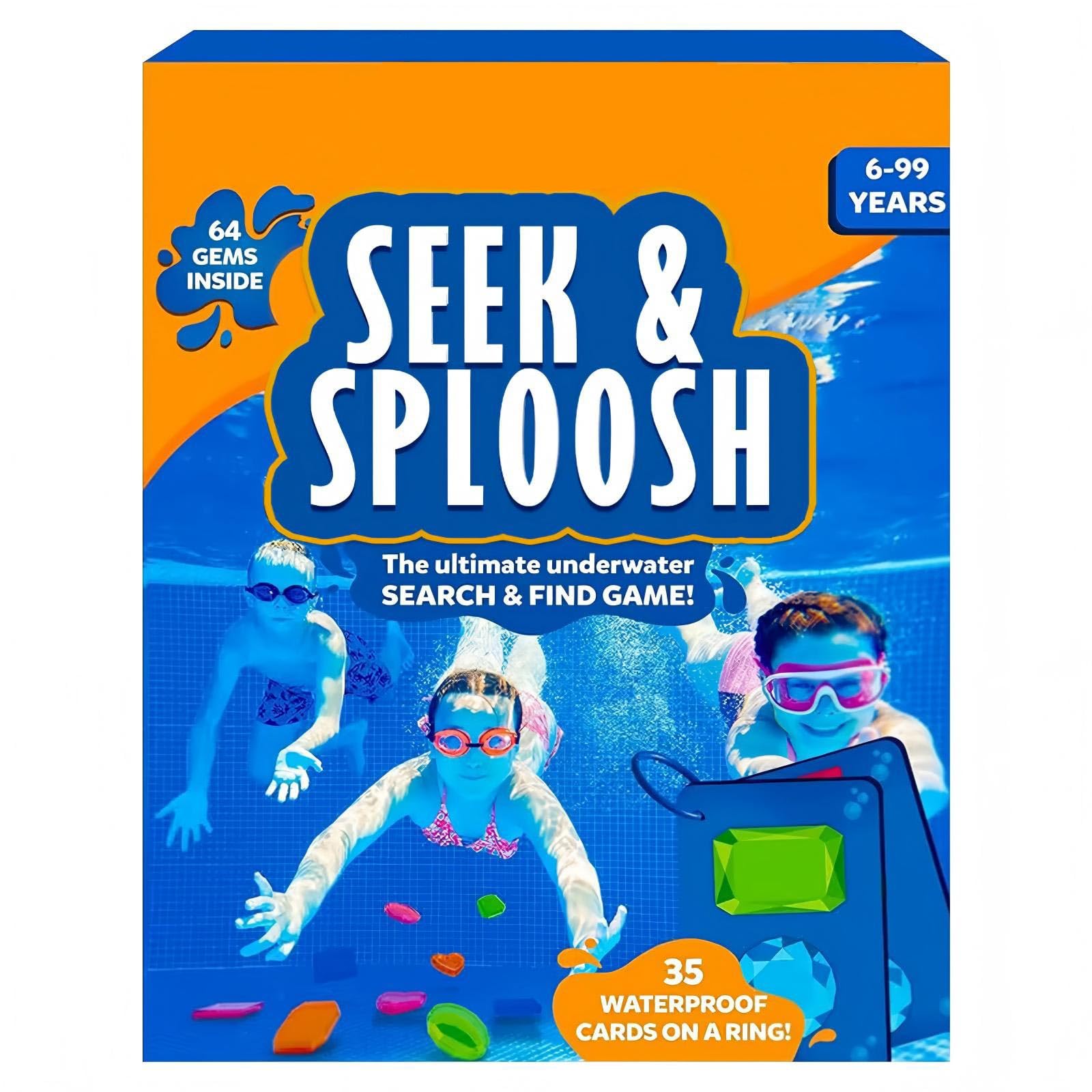 Pool Toys | Seek and Splash Pool Game | Diving Toys for Swimming | Holiday Summer Fun & Gifts for Boys & Girls Ages 6-12 | Kids Water Game