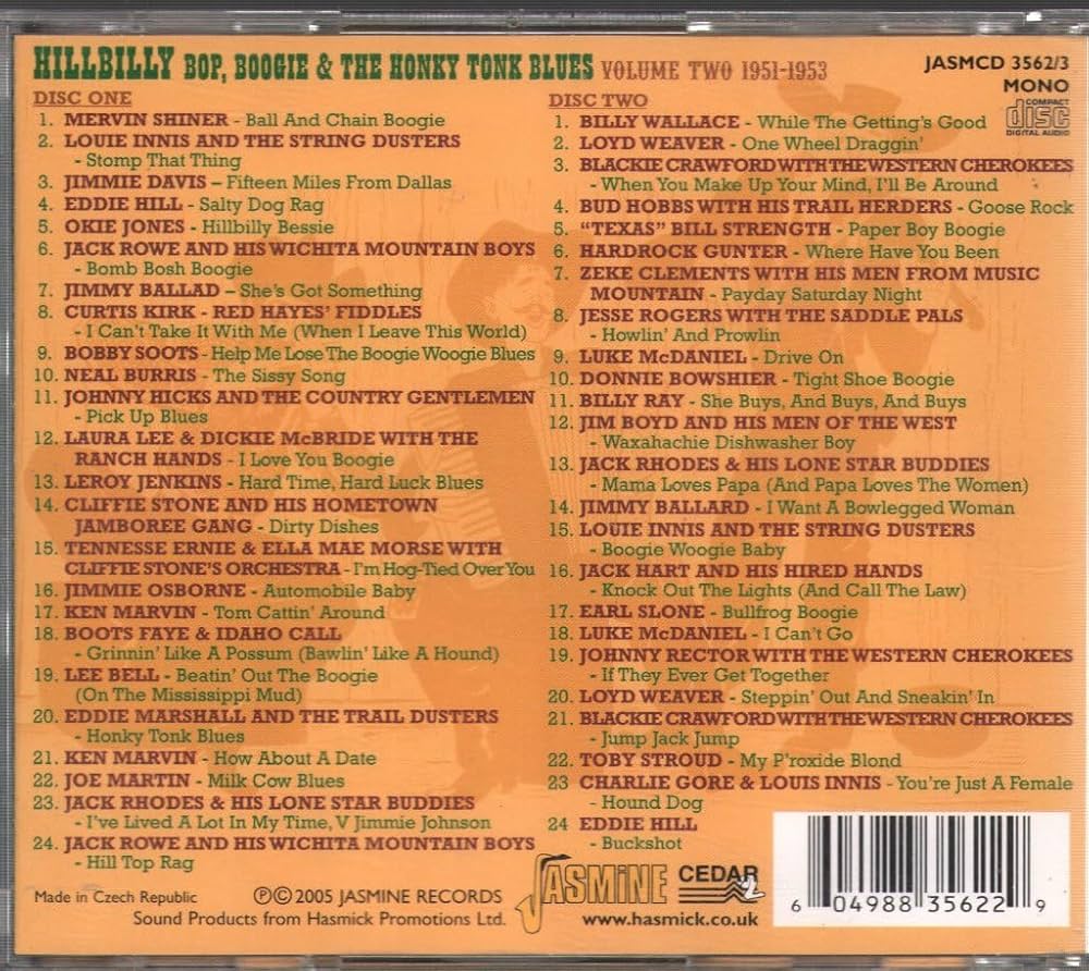Various Artists - Hillbilly Bop, Boogie & The Honky Tonk
