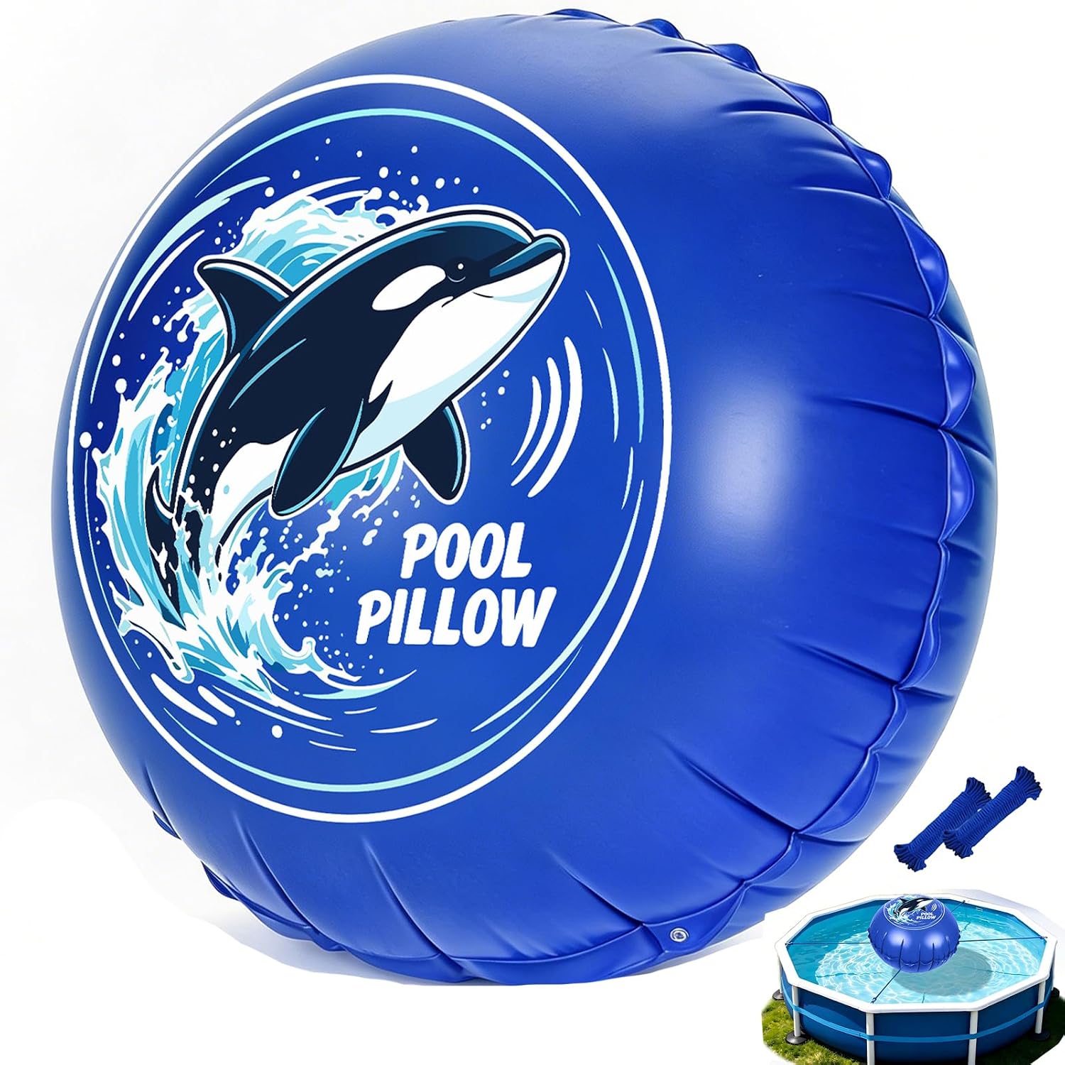 Pool Pillows for Above Ground Pools, 5 Ft Winter Pool Closing Kit Pillow