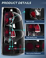 Vista 7 de Nilight Conjunto de luz trasera compatible con Chevy Silverado 1999 2000 2001 2002 2003 2004 2005 2006 2007 Chevy Silverado 1500 2500 3500 99-02 GMC