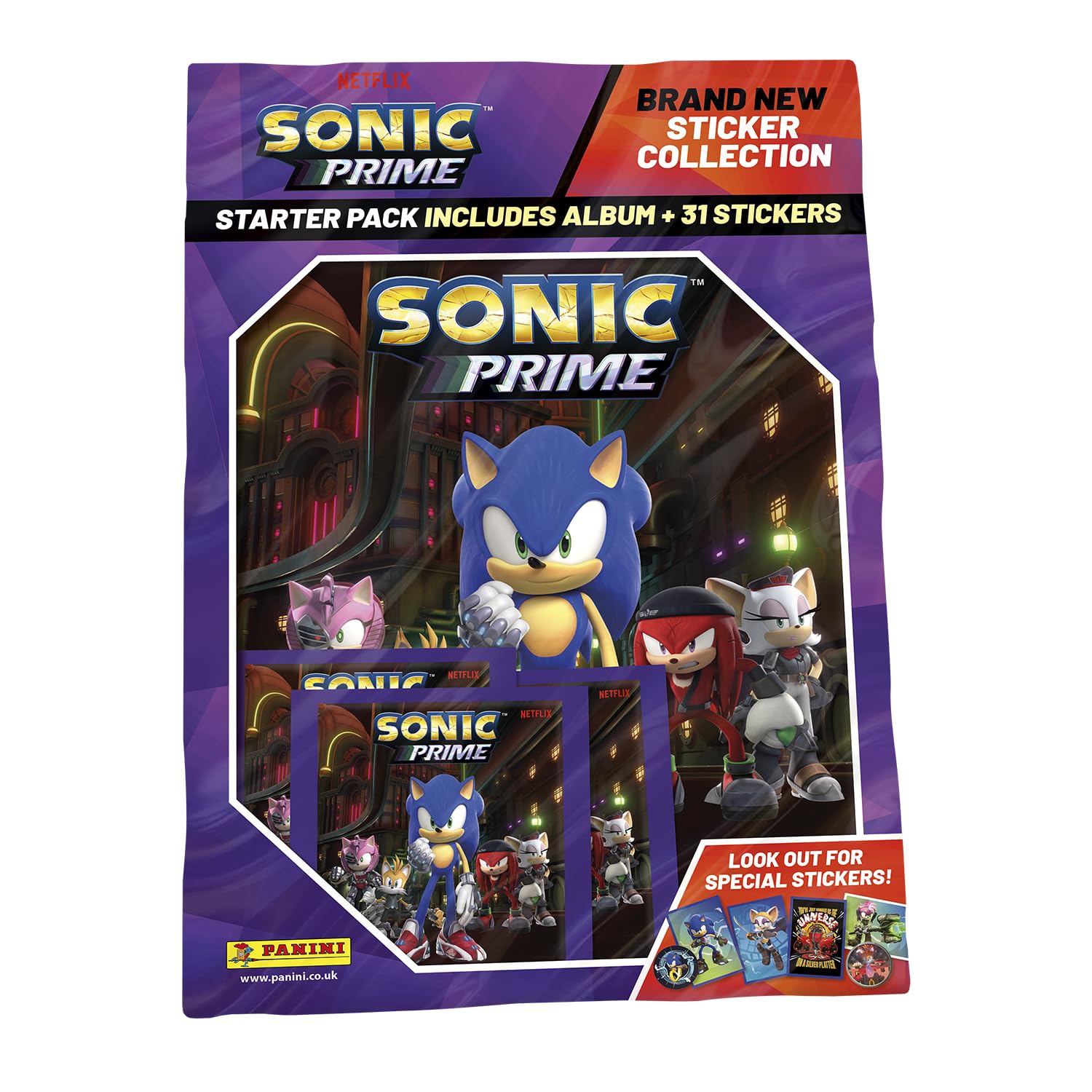 Sonic Prime Sticker Collection Starter Pack