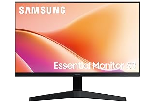 Samsung 24" Flat Monitor | FHD (1920 x 1080)| 100 Hz | 5 ms | D-Sub & HDMI Ports | Game Mode | Wide Viewing Angle | 3000:1 Contrast Ratio | Eye Saver Mode | Wall Mountable | LS24F330EAWXXL | Black - Amazon product rated Grade A