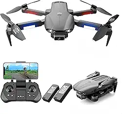 Drone com câmera para adultos 2K, drone GPS com motor sem escovas, quadricóptero FPV dobrável para crianças iniciantes, transmissão Wi-Fi 5G, retorno automático, siga-me, retenção de altitude, tempo