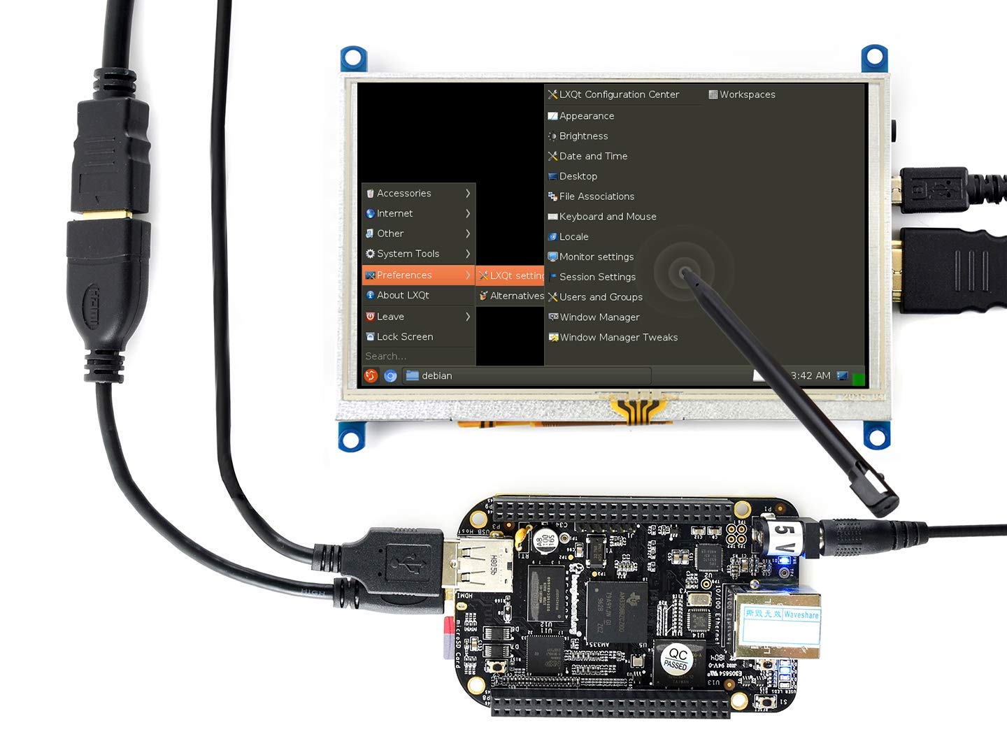 Amazon.co.jp: waveshare 5インチ Raspberry Pi TFT LCDディスプレイ