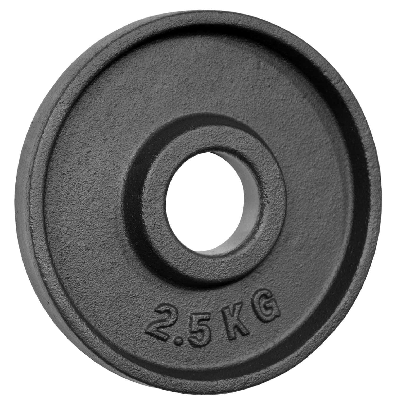 Hantelscheiben | Gewichtsscheiben | Gusseisen | 50mm | mit Griffnarbe | Größenauswahl: 0,5kg | 1,25kg | 2,5kg | 5kg | 10kg | 15kg | 20kg | 25kg | 40kg | Studioqualität