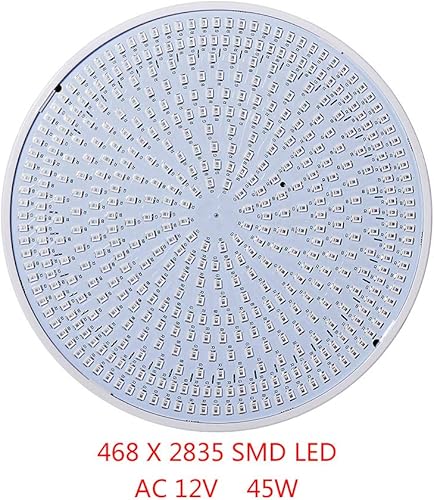Miniatura 5 de Astra Depot Luces de piscina al aire libre de 12 V CA 45 W reemplazo de bombillas de luz de áreas grandes 468 LED RGB control con control remoto