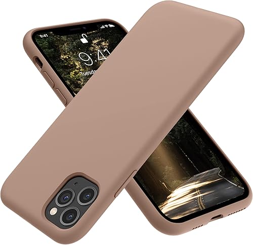 OTOFLY Funda de silicona suave diseñada para iPhone 11 Pro Max, protección contra caídas de grado militar, forro de microfibra antiarañazos, funda