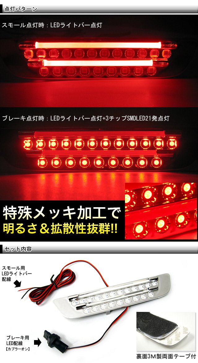 NwgnJH3バックドアスポイラーハイマウントストップランプ無し