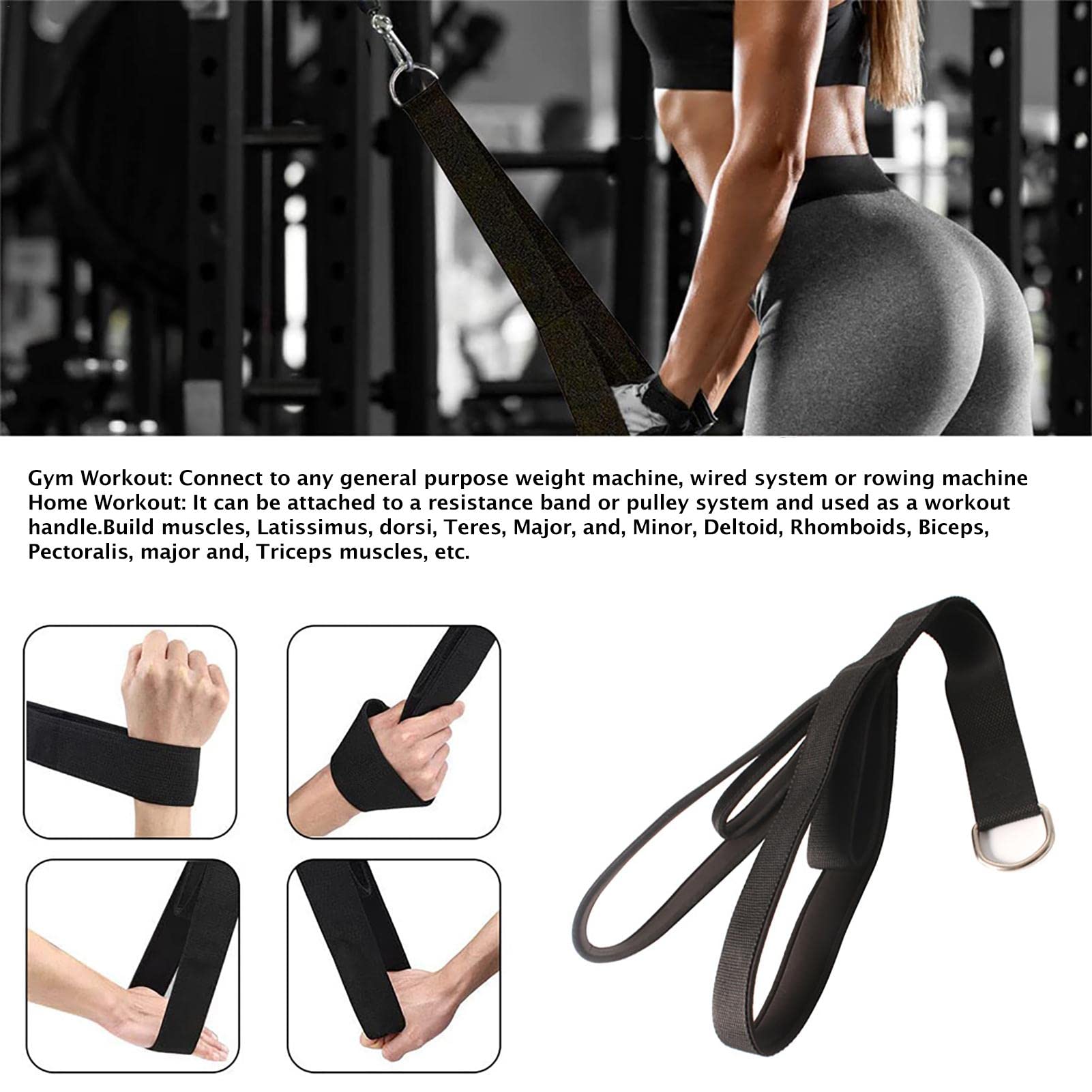 Amazon.co.jp: SURD トライセップロープ 三頭筋ロープ 上腕三頭