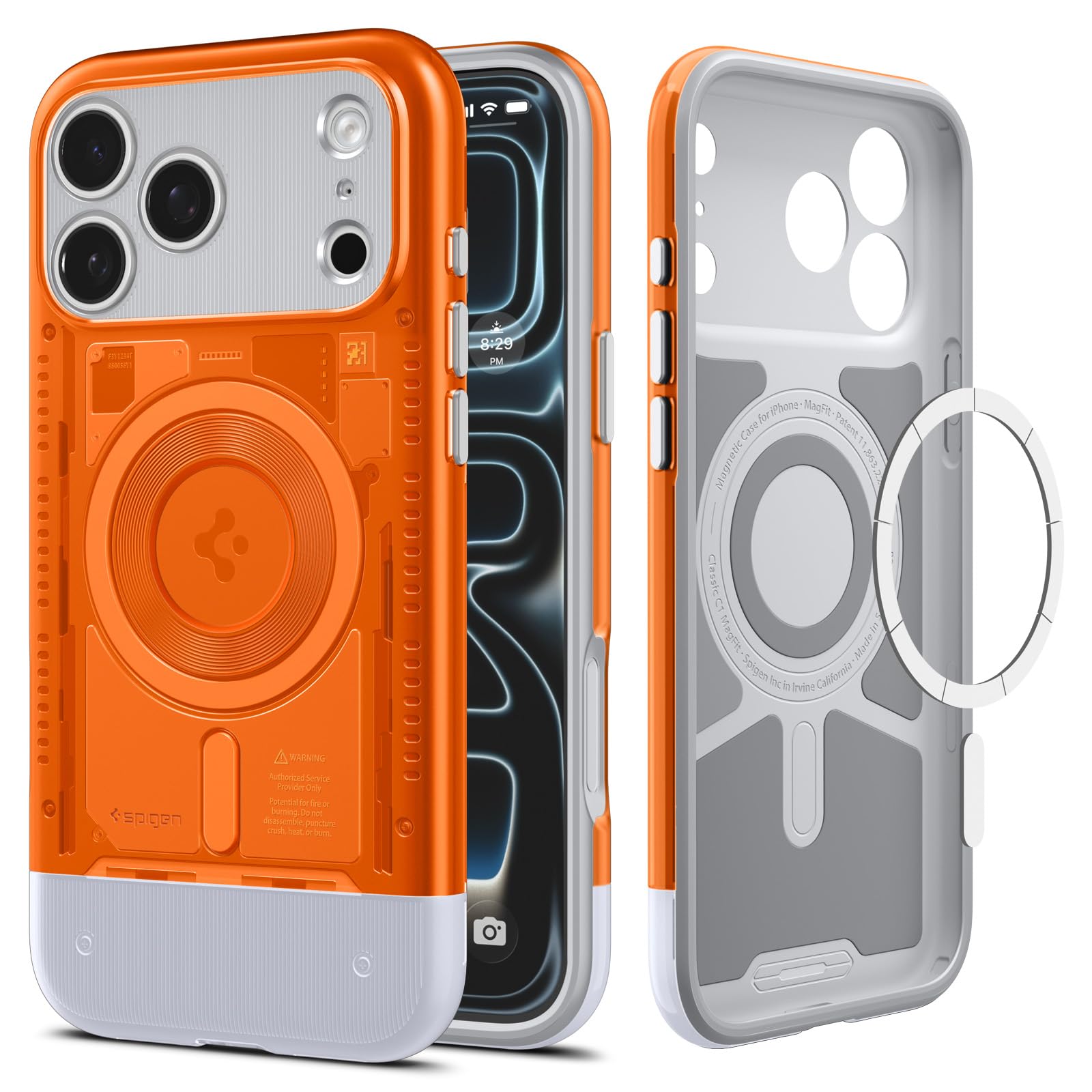Amazon.com: Spigen for iPhone 17 Pro Case, Classic C1 MagFit [TPU
