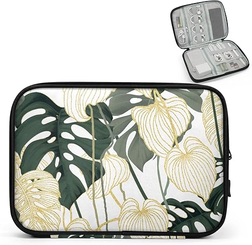 Miniatura 9 de Estuche organizador de viaje de calabaza de arce, bolsa de almacenamiento de cables para cables, cargador, teléfono, disco duro Beige - Calabaza de