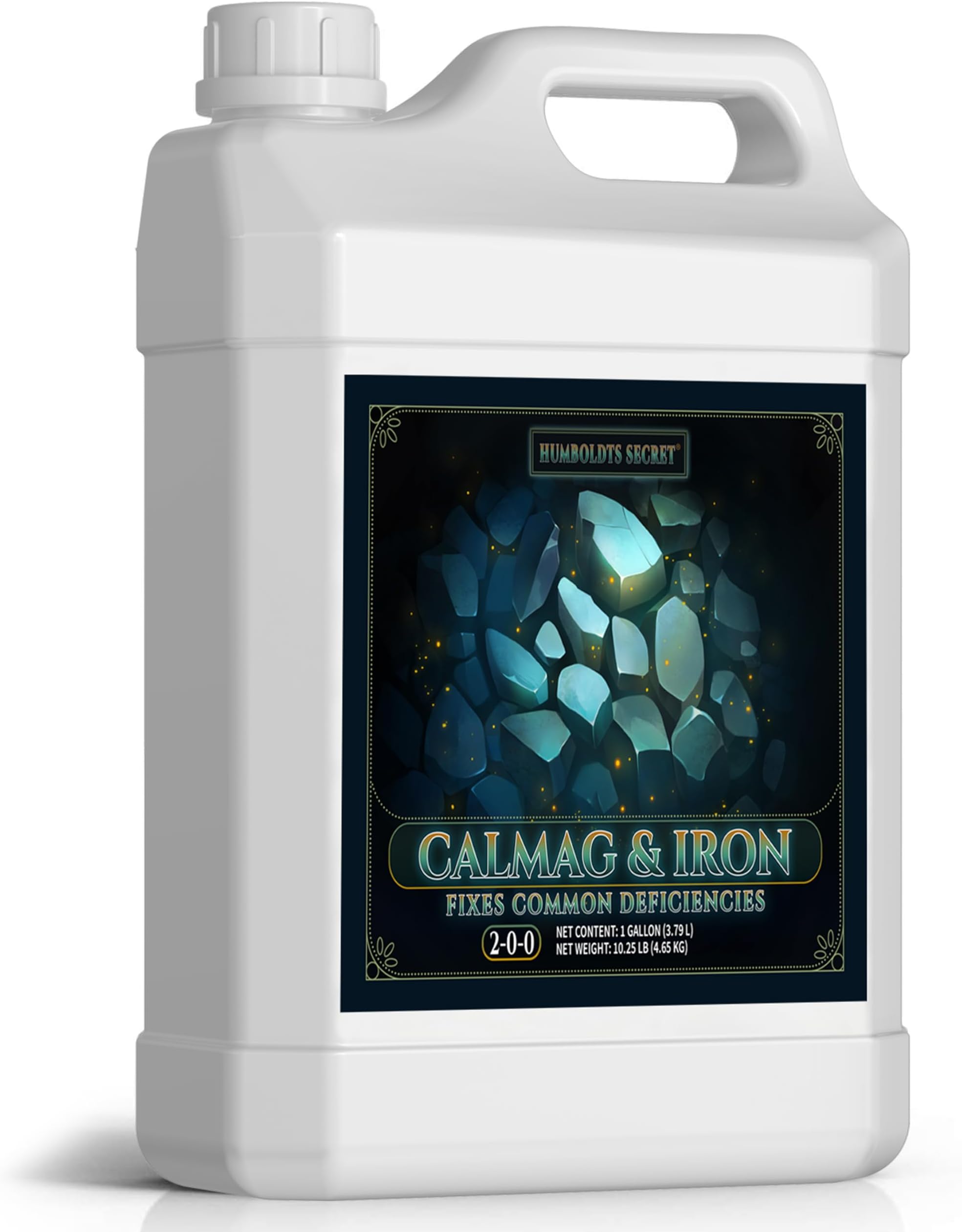 Humboldts Secret CalMag & Iron | Calcium, Magnesium & Chelated Iron Nutrient Fertilizer | Hydroponic Supplies for Vegetative & Flowering Growth in Soil, Coco, Hydroponics or RO Water | 1 Gallon