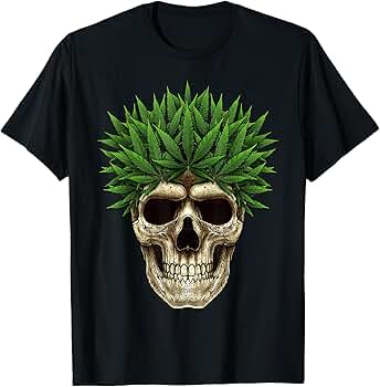 90s skull & weed Smile tシャツ 90s skull & weed Smile tシャツ