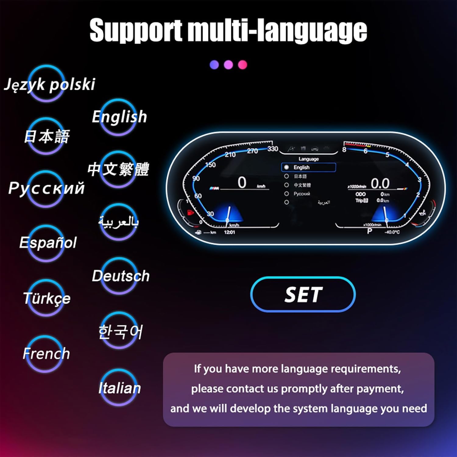 10.25 inch Digital Dash Instrument Cluster for BMW 3 Series E90 E91 E92 E93 2005-2012, LCD Digital Panel Speedometer car Dashboard Replacement Digital Gauge Cluster - NA