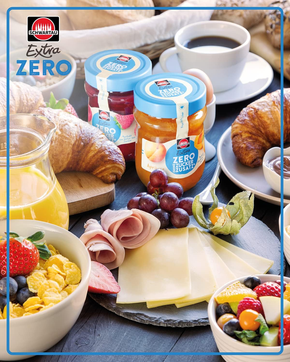 Extra Zero Erdbeere Fruchtaufstrich ohne Zuckerzusatz 15 kcal pro 25g 280g - Bild 5 von 26