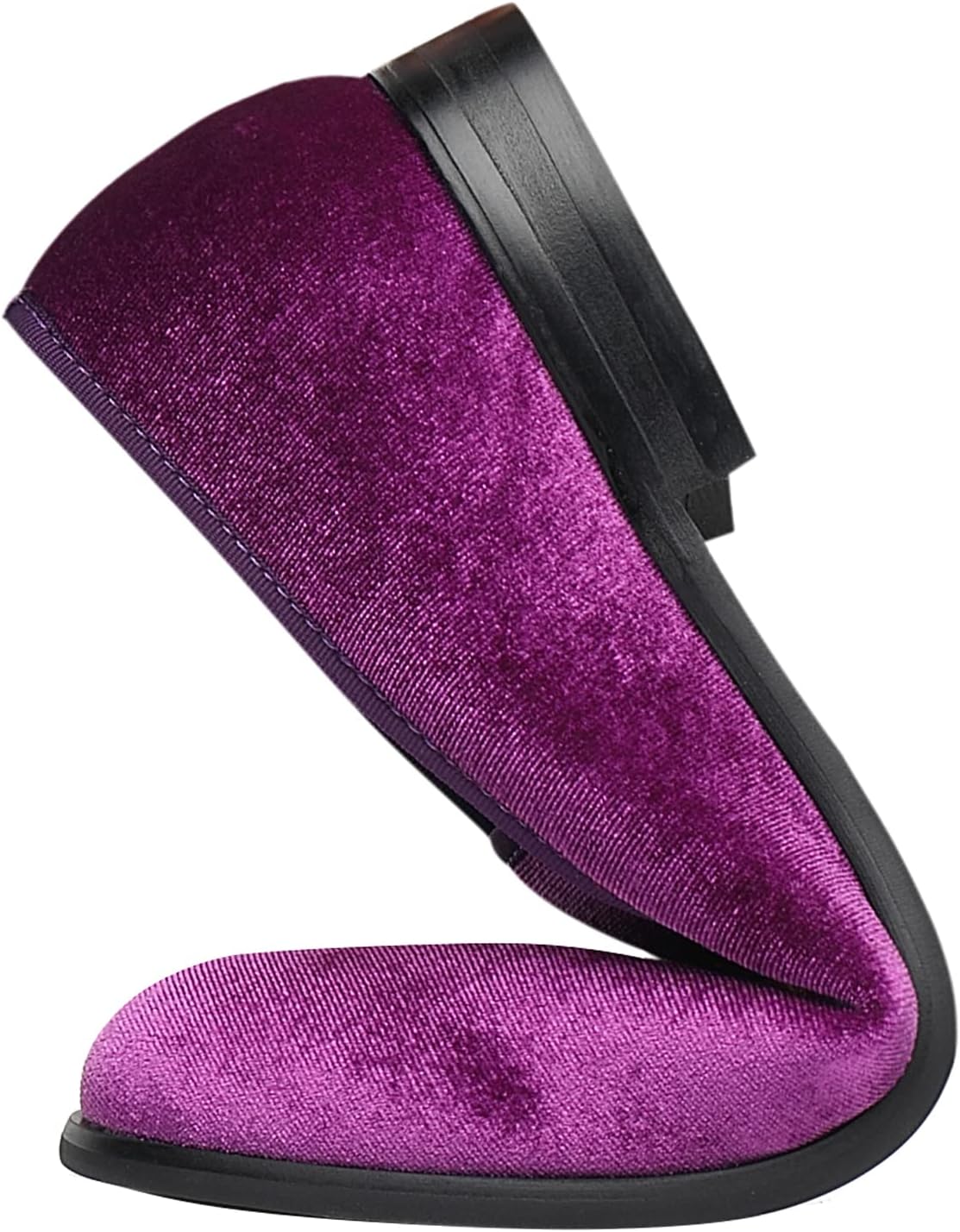 ELANROMAN Men's Loafers Velvet Embroidery Slip on Penny Party Wedding Prom Shoes - Image 5