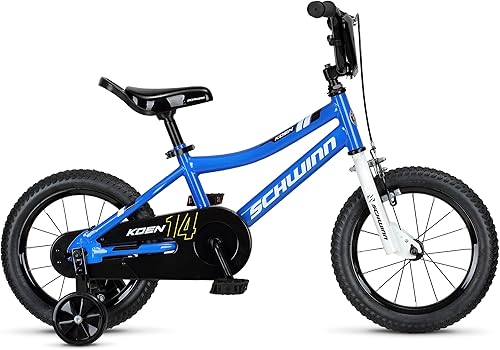 Miniatura 9 de Schwinn Koen & Elm BMX Style Toddler and Kids Bike, For Girls and Boys, 16-Inch Wheels, With Saddle Handle, Training Wheels, Chain Guard, and Front