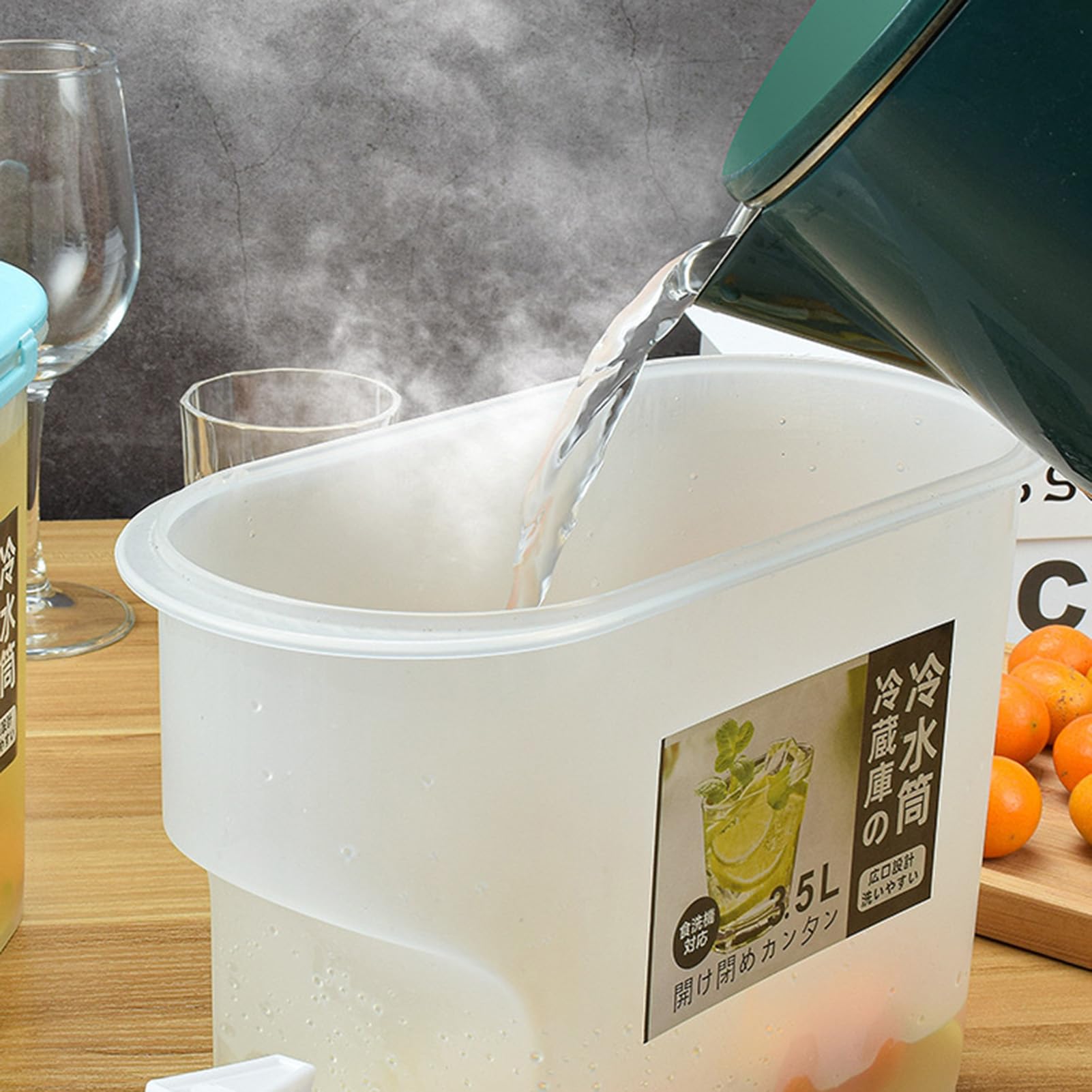 Rosenstein & Söhne cocktaildispenser: set van 4 drankcontainers voor de koelkast met tapkraan, BPA-vrij, 3 l (drankdispenser voor koelkast