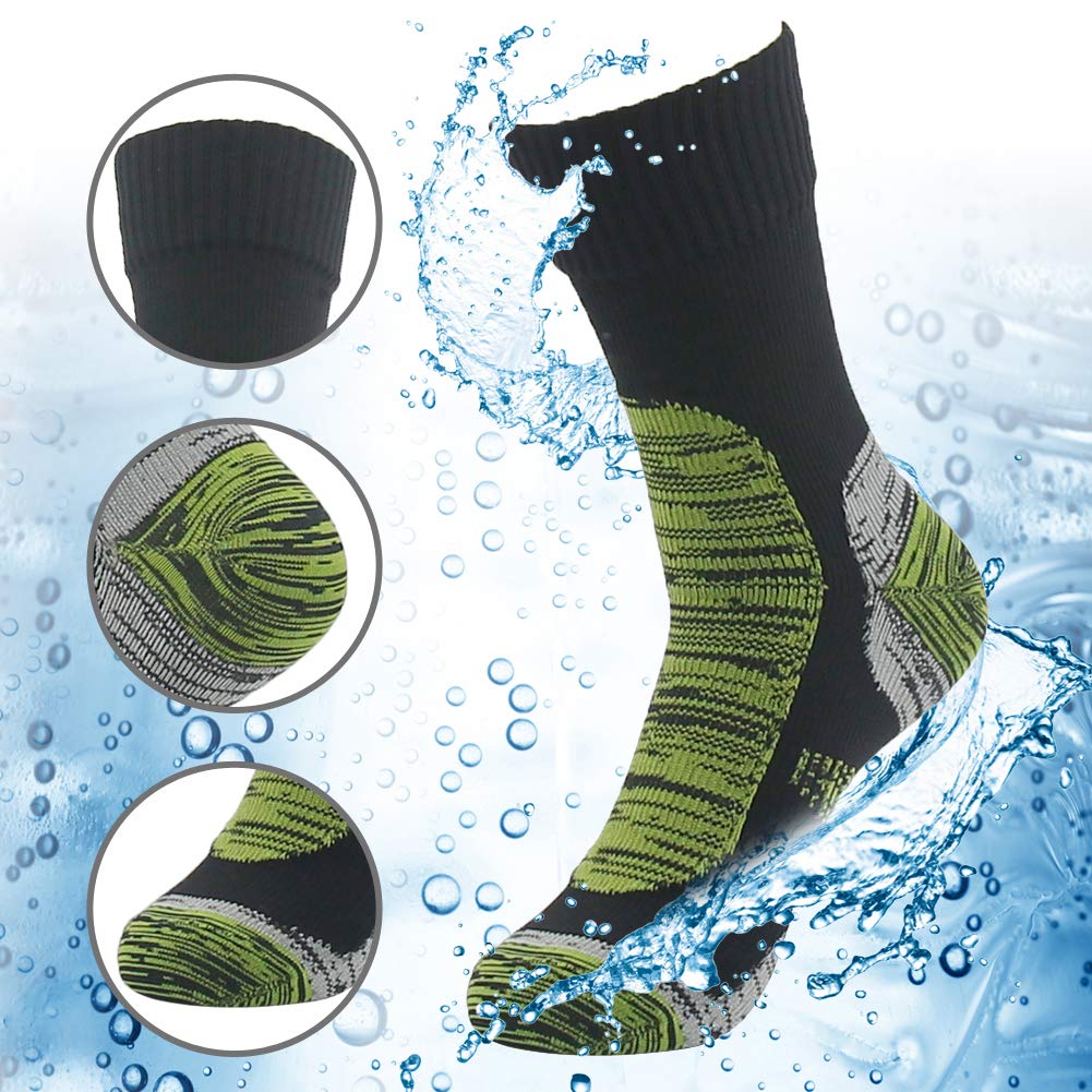 RANDY SUN Waterproof Skiing Socks, [SGS Certified] Unisex Breathable Hiking Trekking Sock 1 Pair