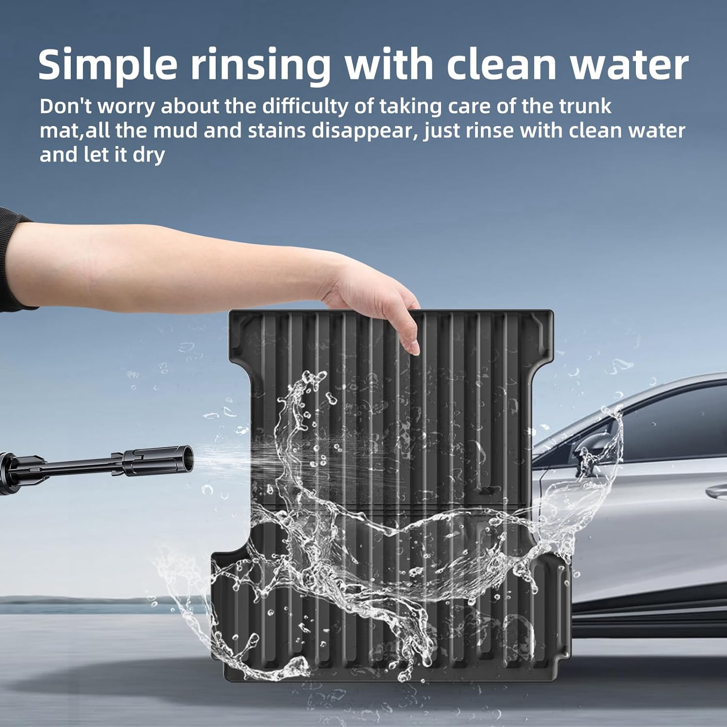 SMABEE Truck Bed Mat & Tailgate Mat for Ford F-150 F150 2015-2023 Lightning Crew/SuperCrew (5.5FT, 67.1" Bed) All Weather TPE Heavy Duty Car Bed Liner F150 Accessories Interior Black