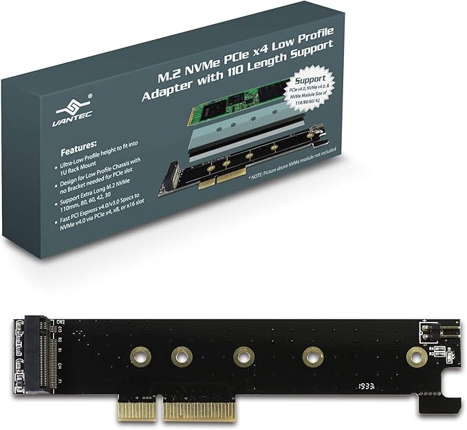 Vantec M2 PCIe X4 Adapter Vantec NVMe SATA SSD PCIe X4