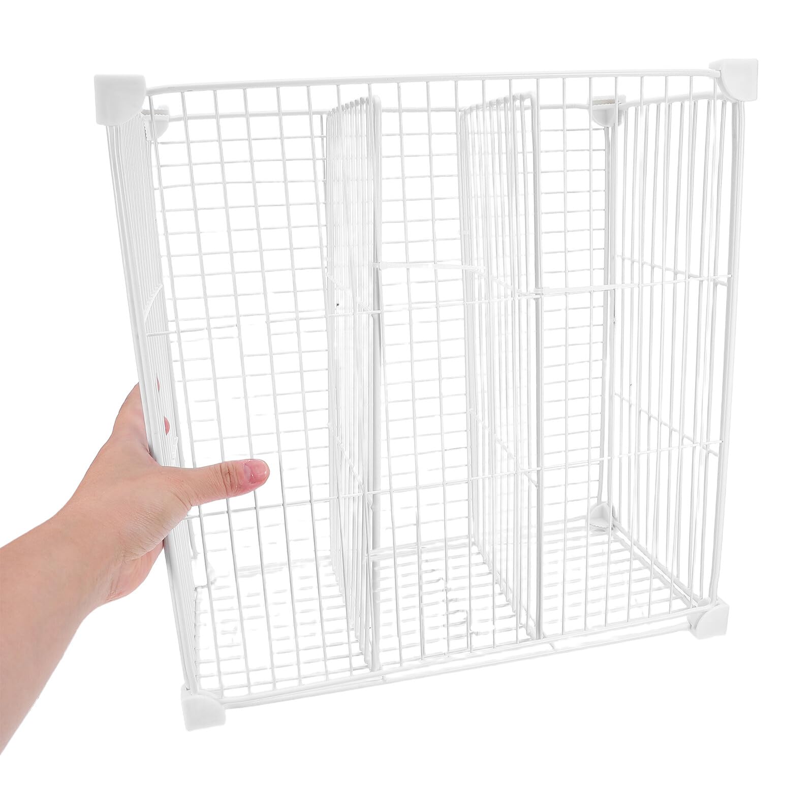 Cabilock Cestas Organizadoras para Congelador de Arcón Separadores sin Metal con Compartimentos Profundos Estante Modular para Refrigerador Contenedores Resistentes para Almacenamiento y