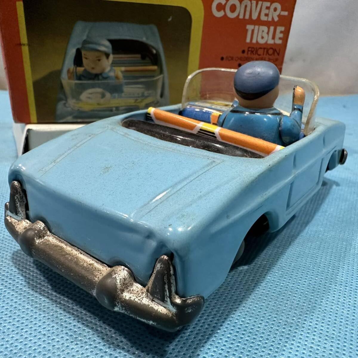 ブリキ 車 Amazon.co.jp: レトロ品 ブリキ おもちゃ 水色のオープンカー