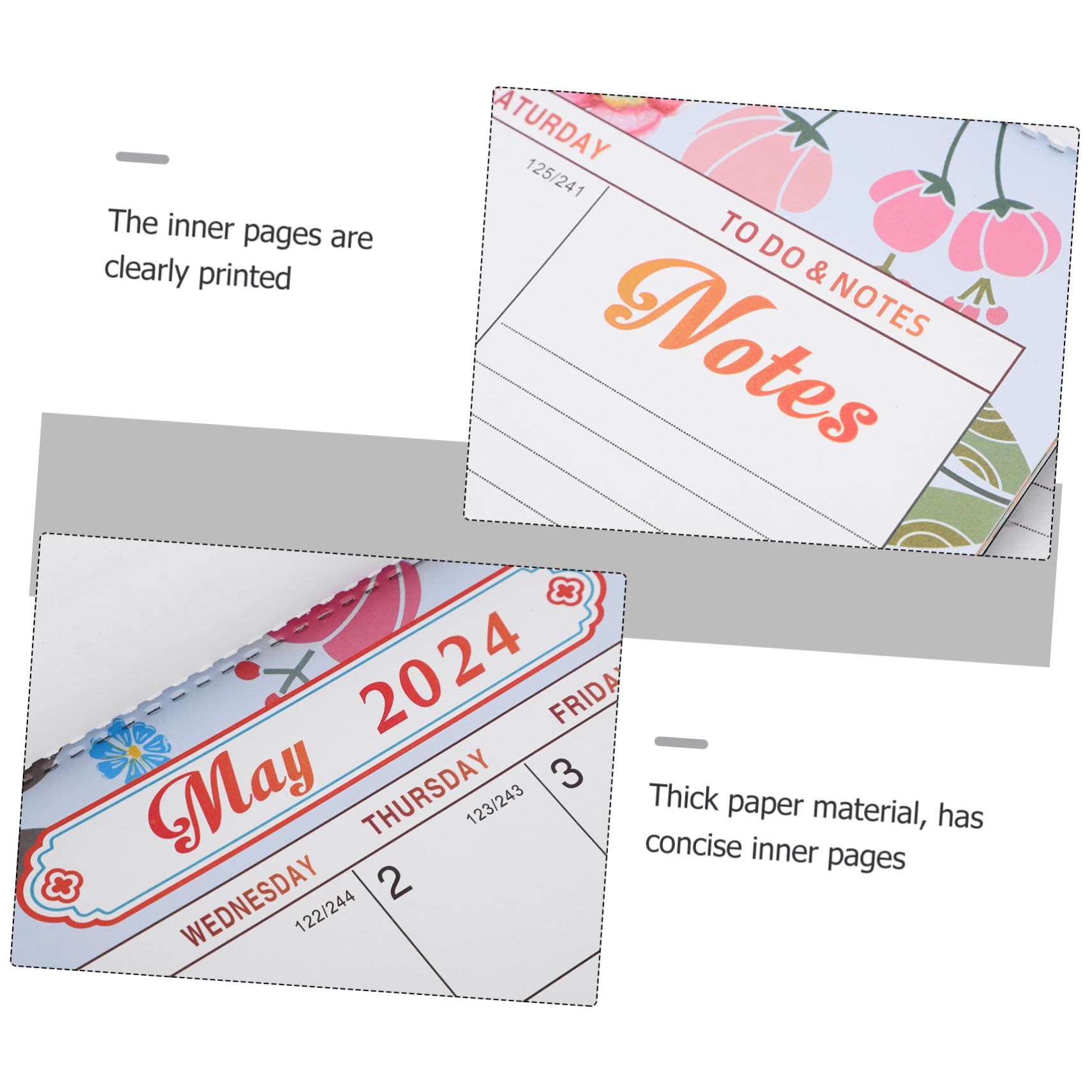 Lurrose 3stücke Monatlicher Wandkalender Mit Feiertagen Praktischer Planer Für Büro Und Zuhause Für Organisation Ihres Terminkalenders Schöner Und Funktionaler Wandkalender Für Jeden