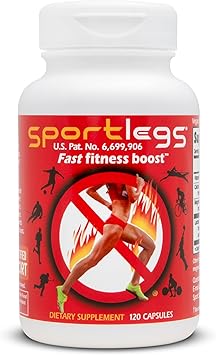 SPORTLEGS Fast Fitness Boost Pre Workout for Men and Women, Lactic Acid Supplement, Sports Endurance Fuel, Endurance Supplements for Runners - NSF Certified for Sport,120-Capsule Bottle, Pack of 1