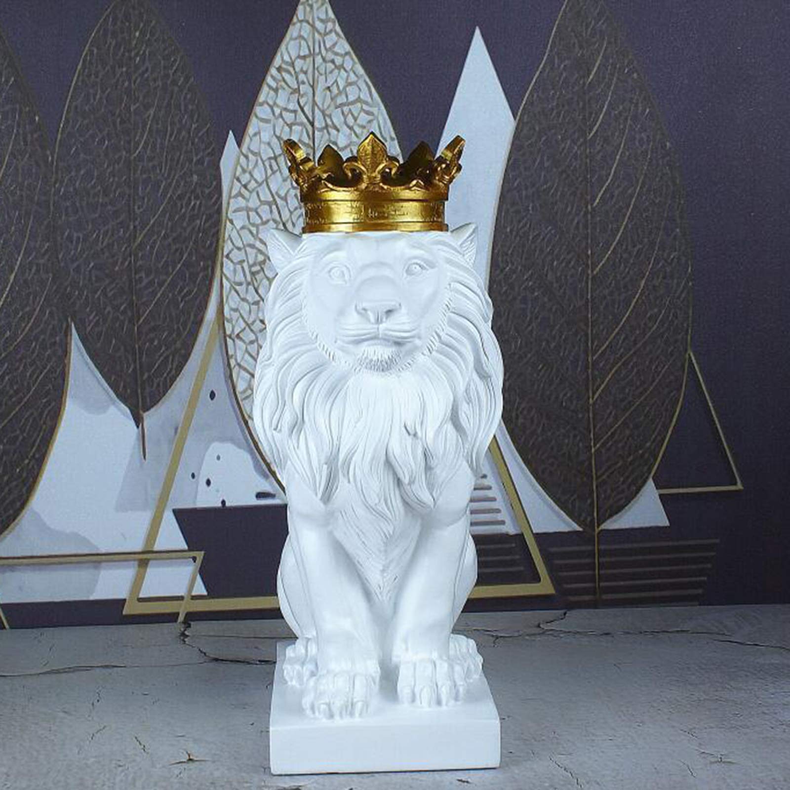 Figura abstracta nórdica de animales salvajes de resina, estatuas de león, esculturas para decoración, modelo de león, manualidades, adornos, decoración del hogar, regalos para hombre