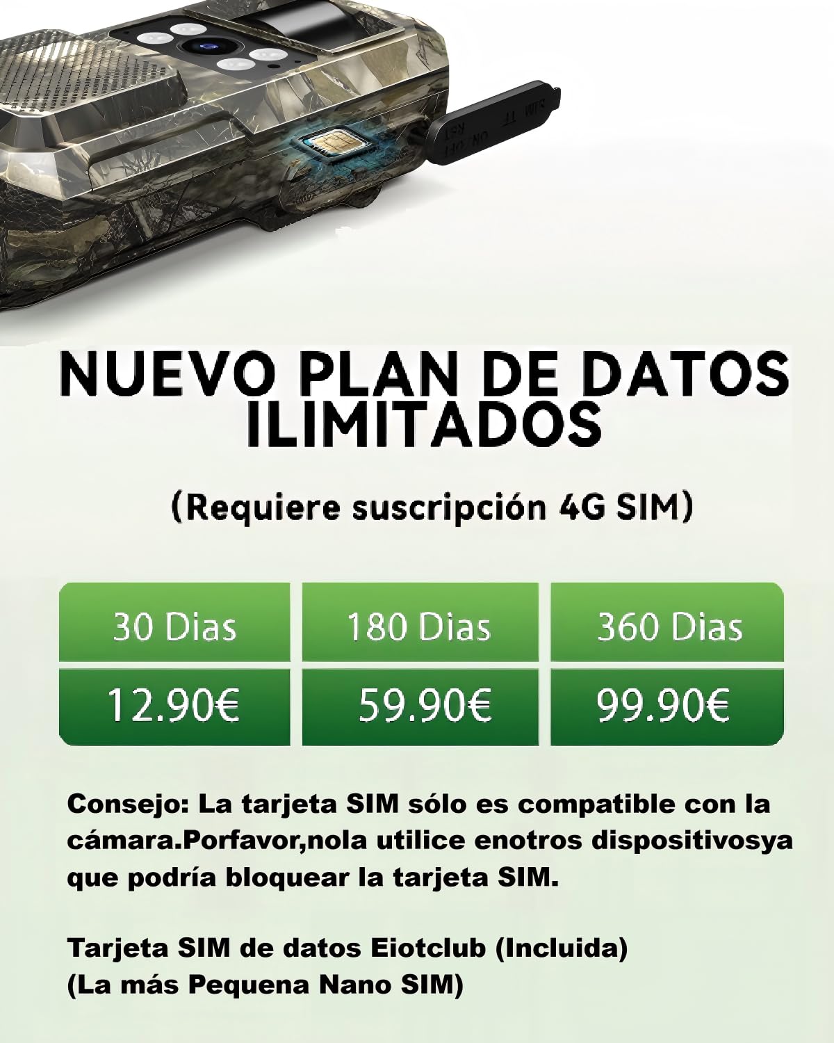 Xega 4G LTE Cámara de Caza Solar con Tarjeta SIM, Cámara Fototrampeo sin WiFi, 7800 mAh Batería, Visión Nocturna 950nm Infrarrojos Invisible, Audio de 2 vías, 0,2s Activación, IP66 Impermeable