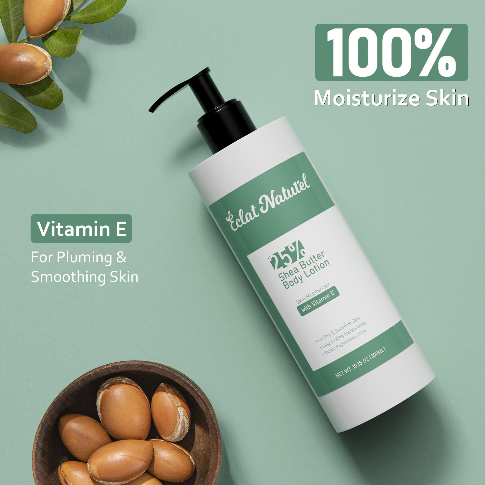 Amazon.com : ÉCLAT NATUREL Shea Butter Lotion, Body and Hand Cream