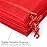 Akstore 50Pcs 3.15x4(8x10cm) Sheer Drawstring Organza Jewelry Pouches Wedding Party Christmas Favor Gift Bags (Red, 3x4)
