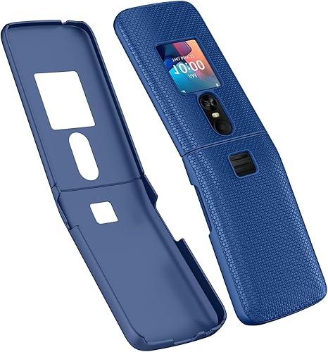 Miniatura 5 de Funda para teléfono TCL Flip 4 5GT440 (2025) con protector de pantalla cubierta protectora rígida delgada (azul)