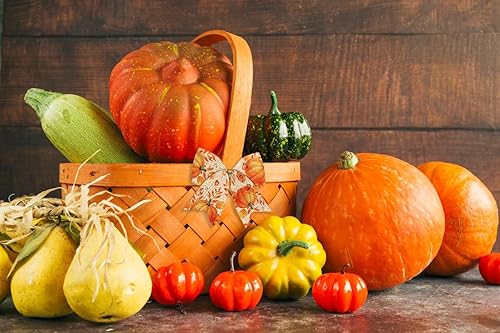 Miniatura 3 de Threetols 2 rollos de cintas de otoño con borde con alambre de 10 yardas, cintas de arpillera a cuadros naranjas de 2.5 pulgadas, cinta de calabaza