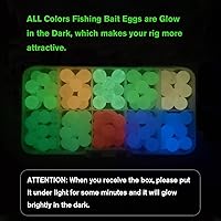 Vista 21 de Dovesun Cuentas de pesca que brillan en la oscuridad, cuentas de pesca para agua salada, 1035 unids/600 piezas/250 piezas/120 cuentas coloridas