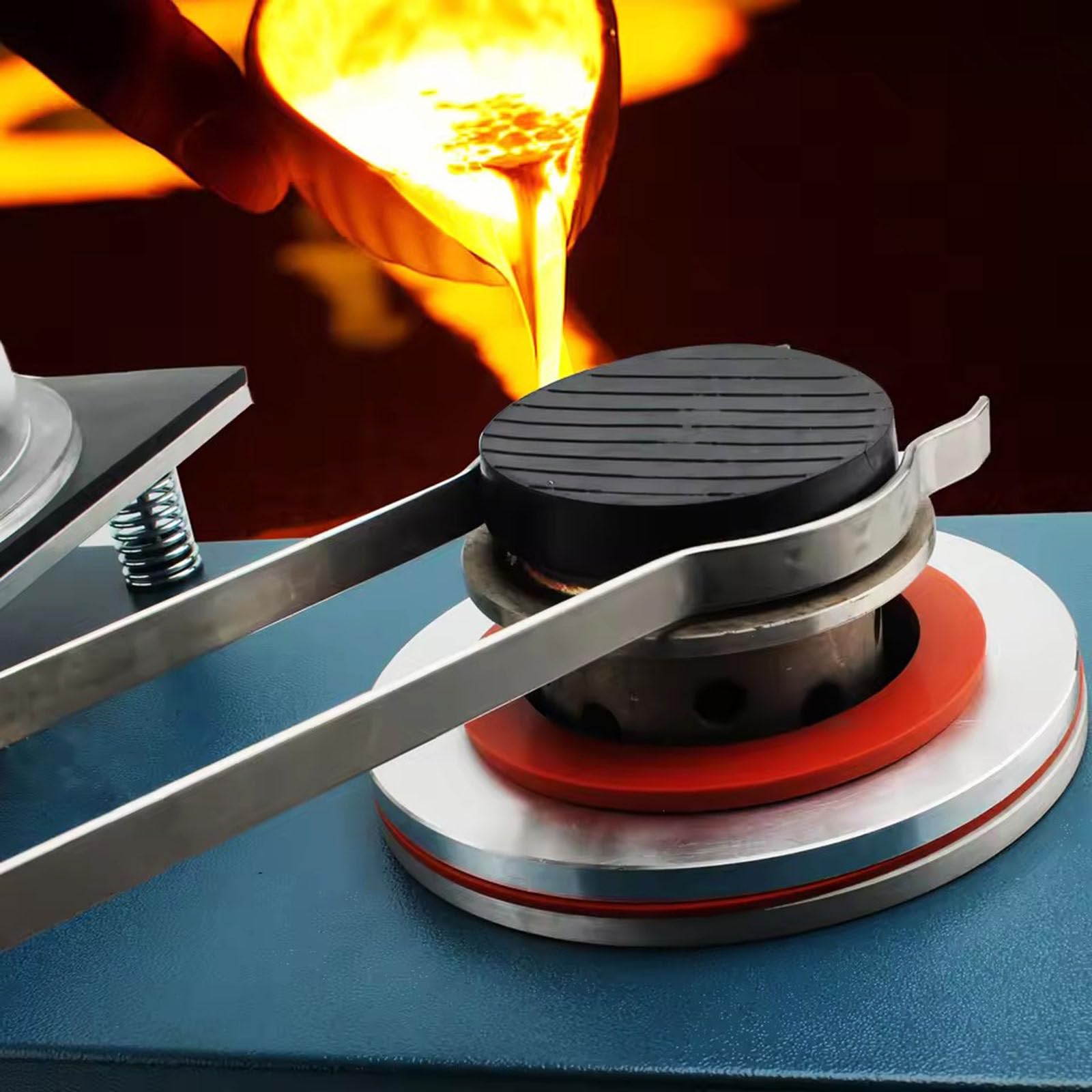 Vakuum-Einbettgießmaschine, 3 CFM Vakuumgießmaschine, 2L Wachsausschmelzgusskombination mit Glocke für Schmuckguss und Investition, Herstellung von Schmuck mit hoher Dichte