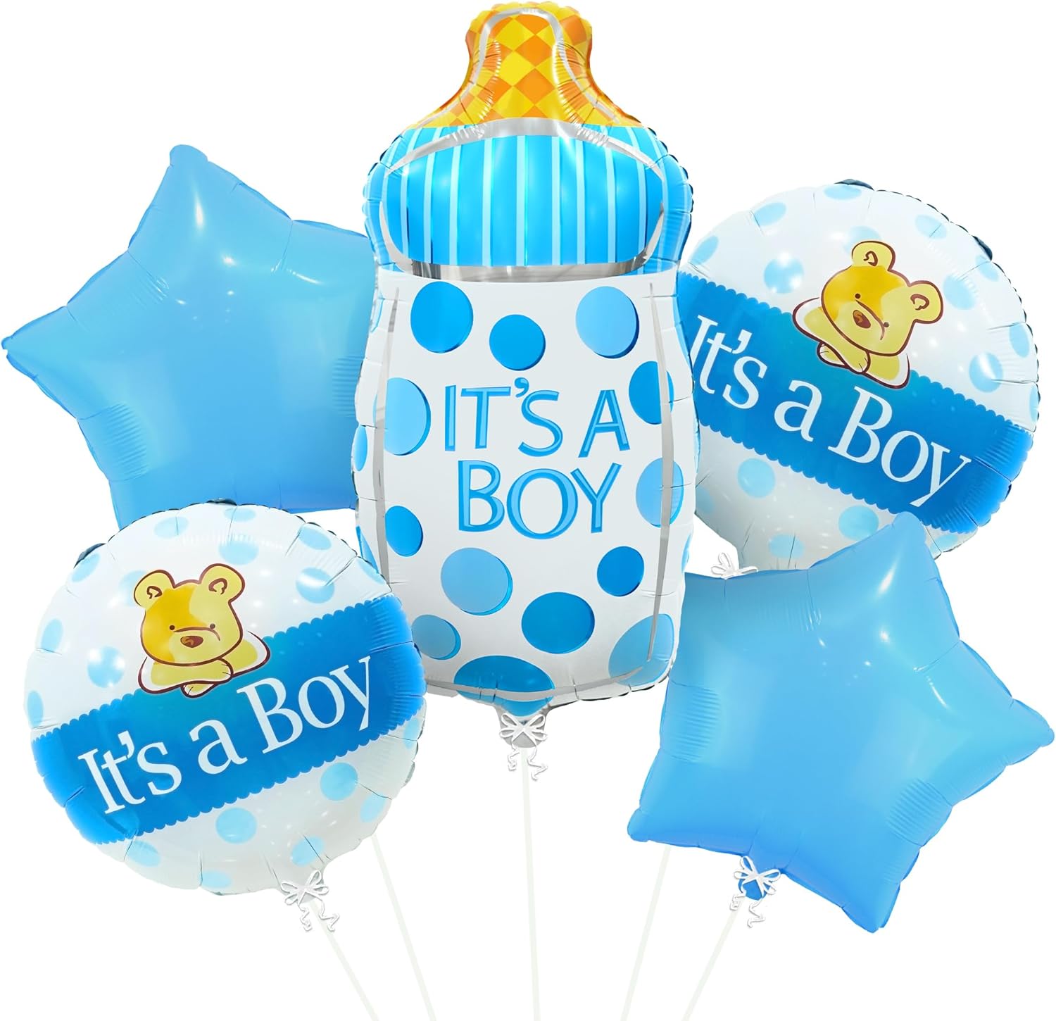 KatchOn, Its A Boy Balloons Set Pack of 5 Baby Boy Balloons Baby Shower